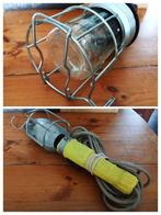 Looplamp kooilamp zwart - looplamp kooilamp geel industrieel, Ophalen of Verzenden