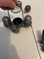 Vintage zout, peper en mosterd set, Ophalen of Verzenden