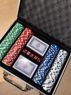 Pokerset in koffer, Hobby en Vrije tijd, Gezelschapsspellen | Kaartspellen, Ophalen, Zo goed als nieuw