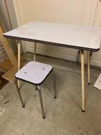 Vintage Brabantia tafel en kruk (Zwolle gratis bezorgd), Huis en Inrichting, Ophalen of Verzenden, Gebruikt, Hout