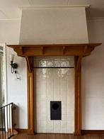 Eikenhouten schouw, Ophalen, Gebruikt, Inzethaard, Houthaard