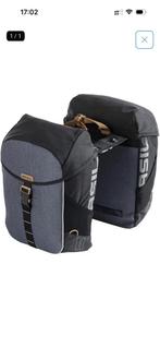 Basil fietstassen dubbel., Fietsen en Brommers, Fietsaccessoires | Fietstassen, Ophalen of Verzenden, Gebruikt