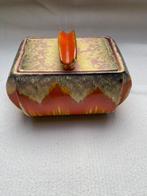 Keramieken Majolica bonbons/koekjesschaal met deksel, Antiek en Kunst, Ophalen of Verzenden