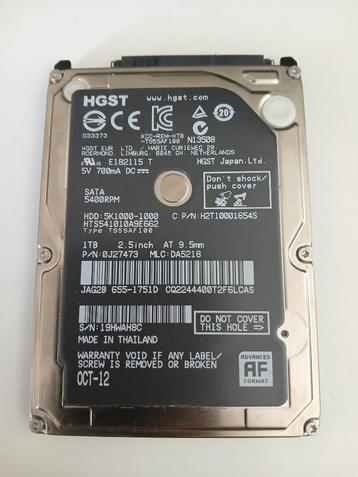 1TB HDD 2.5 Inch beschikbaar voor biedingen