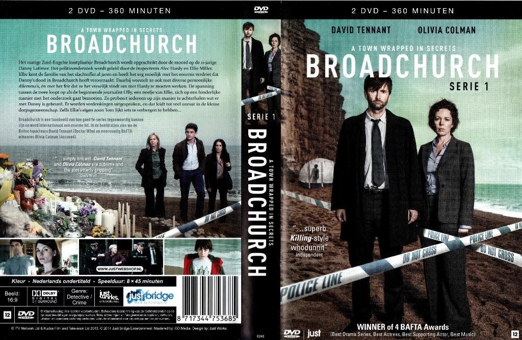 Broadchurch, serie 1, Cd's en Dvd's, Vanaf 12 jaar, Ophalen of Verzenden, Zo goed als nieuw, Boxset
