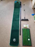 Golf: Putting baan en afslagmatje met toebehoren, Sport en Fitness, Golf, Ophalen, Nieuw, Overige typen, Overige merken