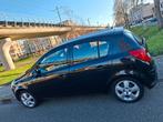 Te koop Zwarte Opel Corsa 1.4 2008 5 Deurs, Auto's, Voorwielaandrijving, 4 cilinders, Metallic lak, Zwart