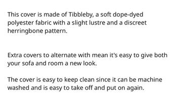 Nieuwe IKEA KIVIK hoes - Tibbleby beige/grijs - afbeelding 5