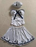 3-delige matroos setje maat M, Kleding | Dames, Carnavalskleding en Feestkleding, Ophalen of Verzenden, Zo goed als nieuw, Carnaval