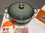Nieuwe Le Creuset braadpan Thyme 28 cm in originele doos, Gietijzer, Ophalen of Verzenden, Zo goed als nieuw, Keramische plaat