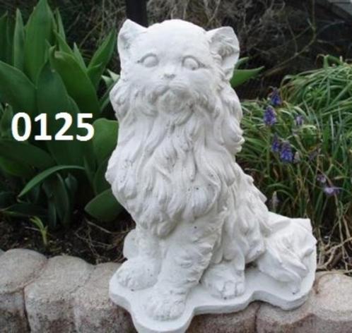 Poes met lang haar, Tuin en Terras, Tuinbeelden, Nieuw, Dierenbeeld, Beton, Ophalen