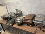 chafing dish verschillende soorten incl inleg bakken, Huis en Inrichting, Ophalen, Zo goed als nieuw