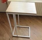 Bijzettafel Wit Hout verplaatsbaar Lichtgewicht, Huis en Inrichting, Tafels | Bijzettafels, Ophalen, Overige materialen, Minder dan 55 cm