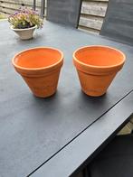 Plantenbakjes terra cotta, Tuin en Terras, Bloempotten, Ophalen of Verzenden, Nieuw, Rond, Minder dan 25 cm