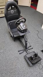 Race/Flight Simulator Set met stuur, pedalen en flightsim!, Ophalen, Zo goed als nieuw