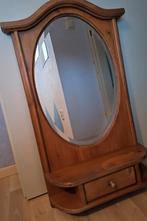 Antiek oud grenen spiegel, Antiek en Kunst, Antiek | Spiegels, Ophalen of Verzenden, Rechthoekig