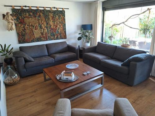 Linteloo banken (2) en Linteloo fauteuil (1), Huis en Inrichting, Banken | Complete zithoeken, Zo goed als nieuw, Stof, Ophalen