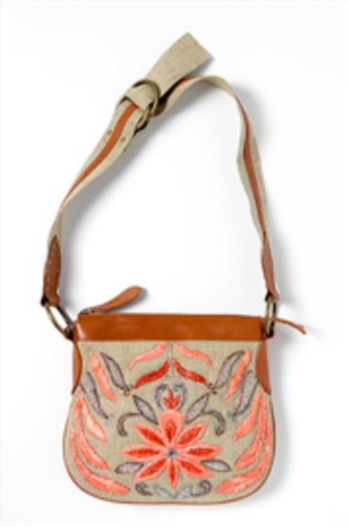 ZIPPA tas perzik van hennep met leer, NIEUW met kaartje, Sieraden, Tassen en Uiterlijk, Tassen | Damestassen, Nieuw, Overige typen