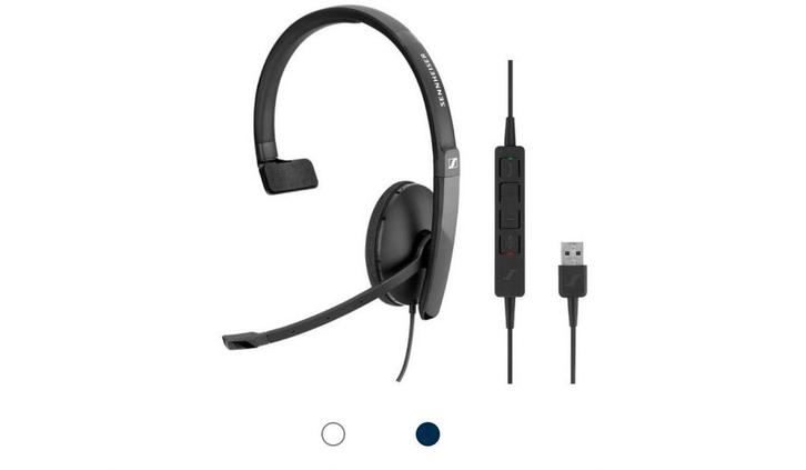 Sennheiser Headset Sc130 USB- Nieuw., Computers en Software, Headsets, Ophalen of Verzenden