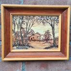 PHYLLIS WOOLCOCK kunstenaar bark painting, Ophalen