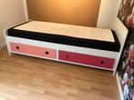 MEIDENBED INCL LATTENBODEM EN MATRAS, Ophalen, 85 tot 100 cm, Zo goed als nieuw, Matras