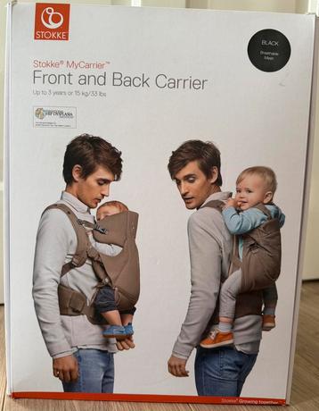 Stokke front and back carrier zwart beschikbaar voor biedingen