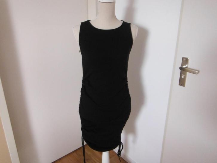 leuk zwart mouwloos jurkje met aansnoer zijkanten, mt S H&M, Kleding | Dames, Jurken, Nieuw, Maat 36 (S), Zwart, Boven de knie