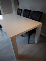 Moderne witte eettafel voor 6 a 8 personen 180x90 (75h), 100 tot 150 cm, Ophalen of Verzenden, Zo goed als nieuw, 150 tot 200 cm