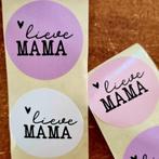 Sluitstickers lieve mama stickers moeder mem mam hartje rond, Verzenden, Nieuw, Meerdere stickers