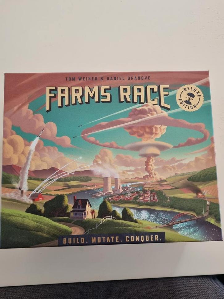 Farms Race Deluxe Edition - Bordspel zgan, Hobby en Vrije tijd, Gezelschapsspellen | Bordspellen, Zo goed als nieuw, Een of twee spelers