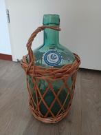 Groene gistfles - wijnfles Viresa - vintage decoratie, Ophalen