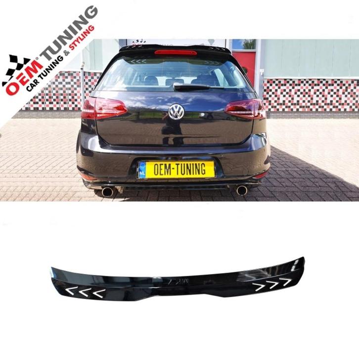 Dakspoiler MK7 voor Golf 7–Hoogglans Zwart | Sportieve Look, Auto diversen, Tuning en Styling, Ophalen of Verzenden