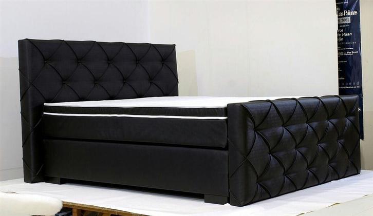 Boxspring Plus Lux met voedbord bedden--AANBIEDING--, Huis en Inrichting, Slaapkamer | Bedden, Nieuw, Tweepersoons, Hout, Ophalen of Verzenden