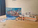Grote Playmobil Brandbestrijdings- en reddingssboot met toeb, Ophalen of Verzenden, Zo goed als nieuw