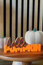 Hello Pumpkin Woordbeeldje Herfstdecoratie, Ophalen of Verzenden, Nieuw