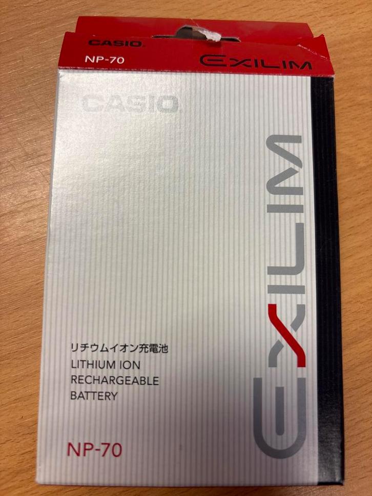 Casio NP-70 Accu - Oplaadbare Batterij, Audio, Tv en Foto, Accu's en Batterijen, Nieuw, Oplaadbaar, Ophalen of Verzenden