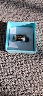 Ring Billie Eilish staal maat 7 shotgun zwart grijs, Sieraden, Tassen en Uiterlijk, Ringen, Ophalen of Verzenden, Nieuw, Zwart