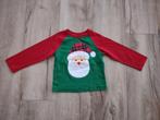 Prachtige rood groene Kersttrui, longsleeve met Kerstman, 92, Ophalen of Verzenden, Shirt of Longsleeve, Onb, Jongen of Meisje