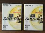 Sony Dvd RW 4.7GB 120minuten 2 stuks NIEUW, Nieuw, Dvd, Ophalen of Verzenden, Herschrijfbaar