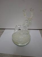 Glazen Hertenbeeld, Tuin en Terras, Ophalen, Zo goed als nieuw, Overige materialen, Dierenbeeld