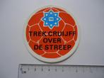 sticker oud CRUIJFF voetbal 1977 WK 1978 cruyff ajax barca, Verzenden, Zo goed als nieuw, Sport