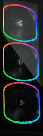 3x Enermax SquA RGB (3 stuks) Zwart, 120mm, Ophalen of Verzenden, Gebruikt, 32-core