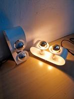 2x vintage wandlamp design metaal space age, Huis en Inrichting, Lampen | Wandlampen, Ophalen of Verzenden, Zo goed als nieuw