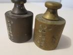 2 stuks koperen gewichten, Antiek en Kunst, Antiek | Koper en Brons, Ophalen of Verzenden, Koper