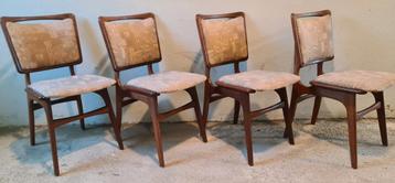 Vier vintage, design stoelen, jaren 60 