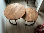 Set van 2 salontafels, Huis en Inrichting, 50 tot 100 cm, Rond, Ophalen of Verzenden, Zo goed als nieuw