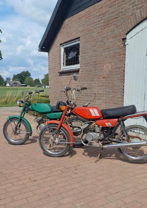 2x Riga Delta RMR 24 oldtimer brommer bromfiets 49cc Simson, Fietsen en Brommers, Brommers | Overige merken, Gebruikt, Maximaal 45 km/u