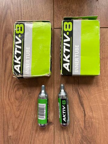 2x Aktiv-8 Binnenbanden & CO2 Patronen beschikbaar voor biedingen