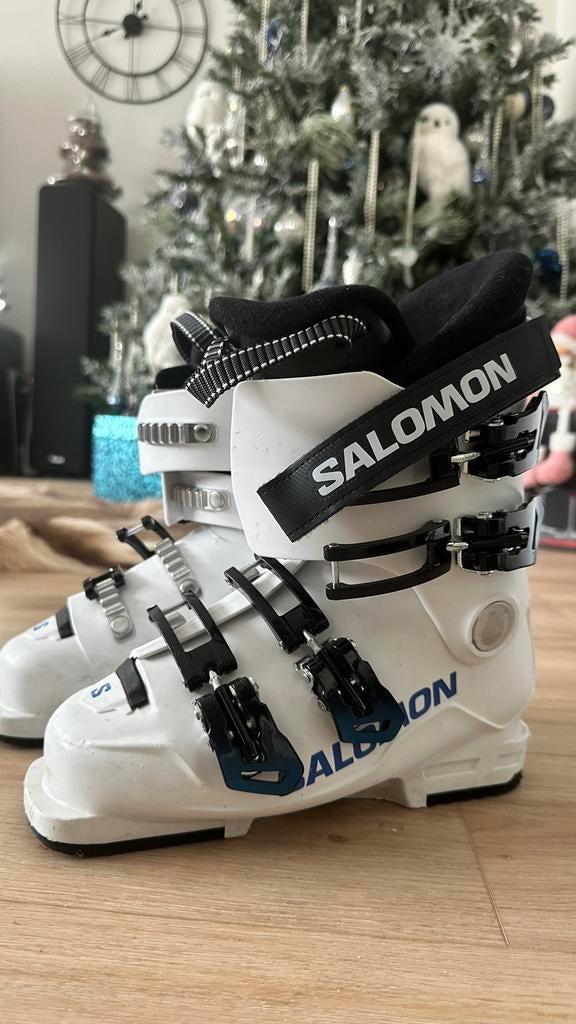 Salomon S/Max 60T skischoenen - Maat 23/23.5, Sport en Fitness, Skiën en Langlaufen, 160 tot 180 cm, Gebruikt, Schoenen, Skiën