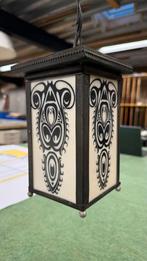 Amsterdamse School Glas in Lood Lampje, Huis en Inrichting, Lampen | Hanglampen, Ophalen of Verzenden, Gebruikt, Glas, Minder dan 50 cm